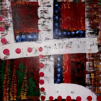 45 - Acryl + Öl auf Leinwand 80 x 100 cm