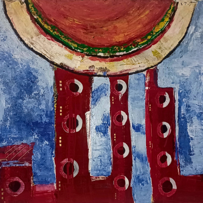 9.11 - Mixed Media auf Leinwand 80 x 120 cm