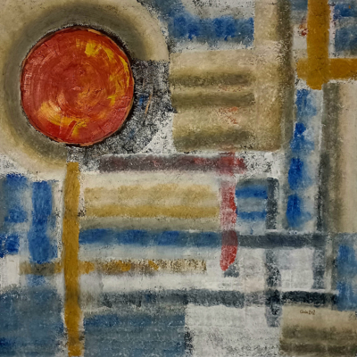 New York by night - Acryl + Öl auf Leinwand 100 x 100 cm