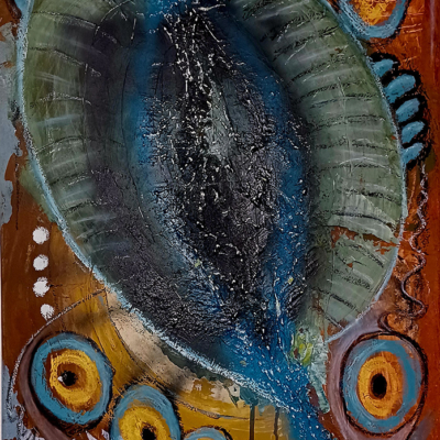 Paradise lost - Acryl + Öl auf Leinwand 70 x 100 cm