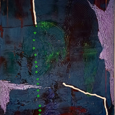 Synthetic - Acryl + Öl auf Leinwand 60 x 90 cm