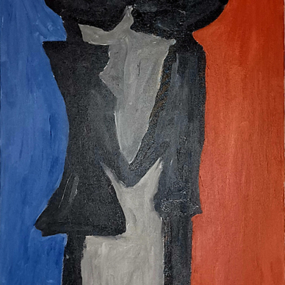 Couple in love - Öl auf Leinwand 50 x 100 cm