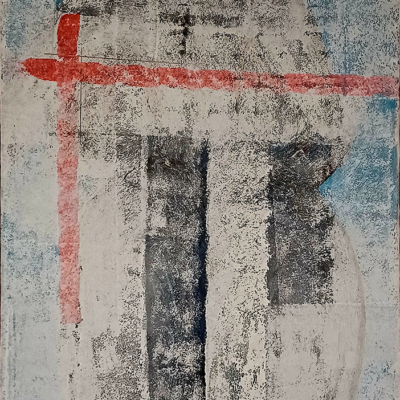 Red cross – Acryl auf Leinwand 70 x 100 cm