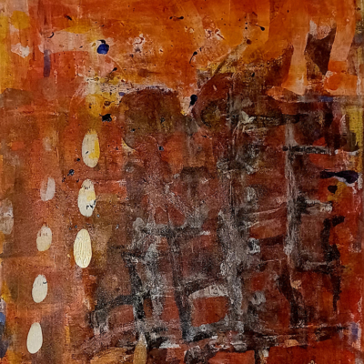 Two behind the wall – Öl auf Leinwand 70 x 90 cm